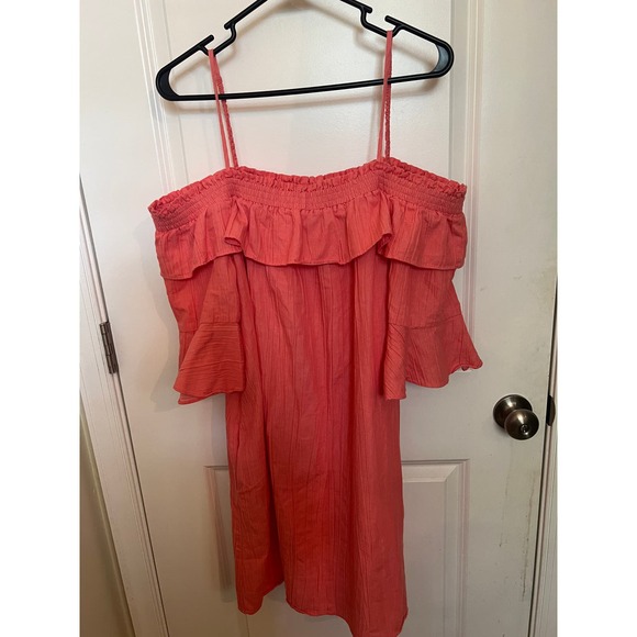 ViVi by Violet Weekend  Casual Peach/Coral Summer Front Pockets Dress Size XL - Picture 1 of 7